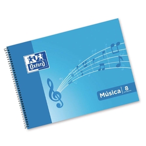 Oxford Music Pad 4º Landscape 20 Sheets 8 Staves