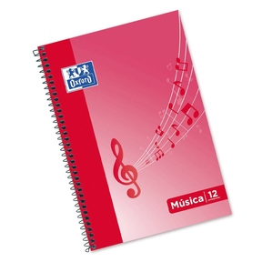 Oxford Music Pad Folio 20 Sheets 12 Staves