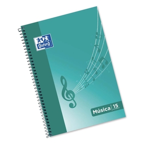 Oxford Music Pad Folio 20 Sheets 15 Staves