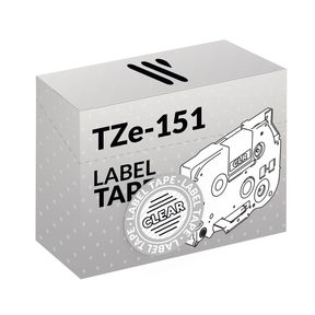 Compatible Brother TZe-151 Black/Transparent