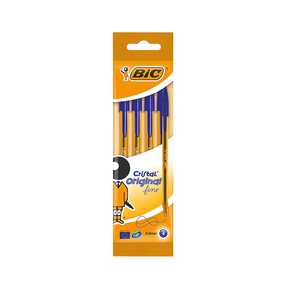 BIC Crystal Original Fine (Bag 4 pcs. Blue)