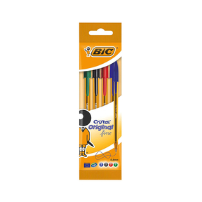 BIC Cristal Original Fine (Bag 4 pcs. Assortment)