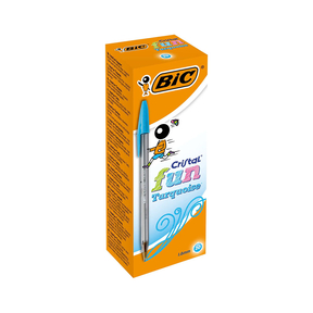 BIC Cristal Fun (Pack 20 Pcs.) (Turquoise)
